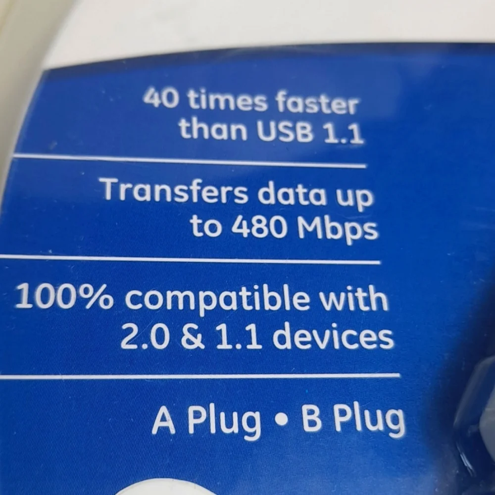 USB 2.0 DEVICE CABLE 6 FT